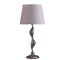 Streamdale Furniture 24-Inch Art Deco Silhouette Silver Table Lamp