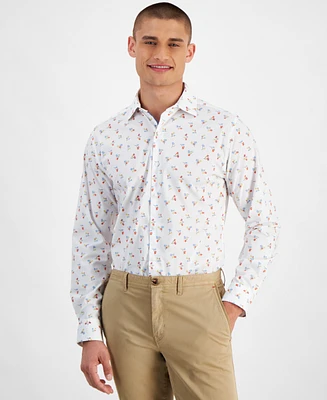 Bar Iii Men's Slim-Fit Loni Bouquet Floral Dress Shirt, Created for Macy's