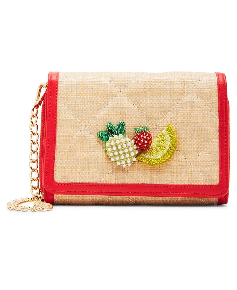 Betsey Johnson Fresh New Fruity Wallet On A Chain Bag