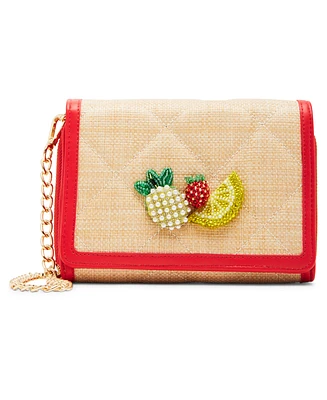 Betsey Johnson Fresh New Fruity Wallet On A Chain Bag