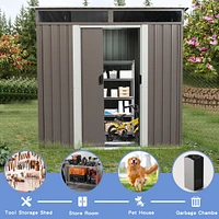 6FT X 5FT Outdoor Metal Storage Transparent Plate