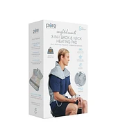 Pure Enrichment WeightedWarmth 3-in-1 Back Neck Heating Pad - 3 Heat Settings, 3 Massage Speeds 2.6 lbs of Weighted Pressure