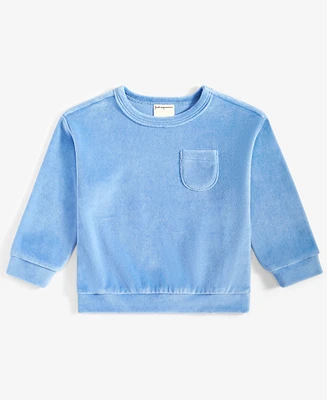 First Impression Baby Boys Solid Velour Sweatshirt, Created for Macy's