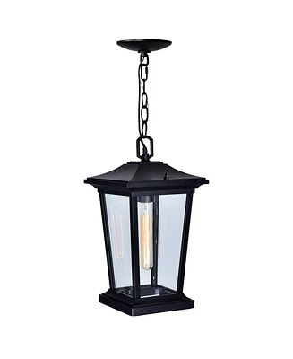 Cwi Lighting 14.8" Metal Leawood 1 Light Outdoor Hanging Light