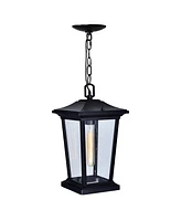 Cwi Lighting 14.8" Metal Leawood 1 Light Outdoor Hanging Light