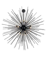 Cwi Lighting 40" Metal Savannah 14 Light Chandelier