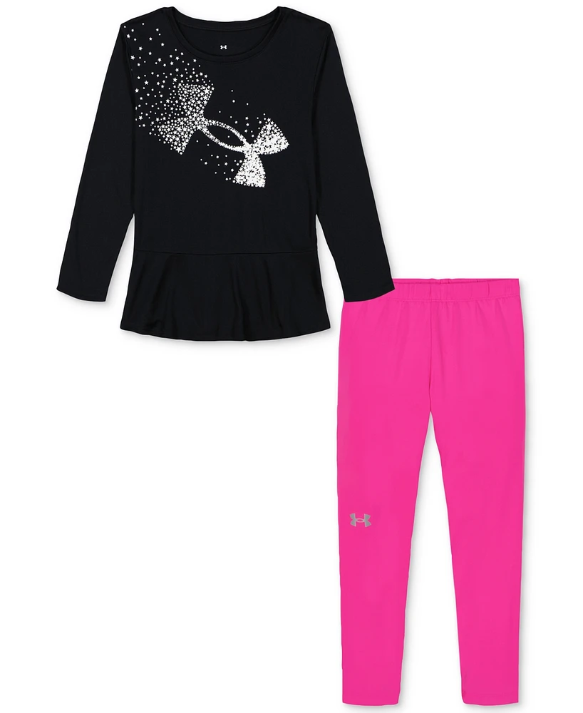 Under Armour Toddler & Little Girls Logo Tunic Leggings, 2 Piece Set