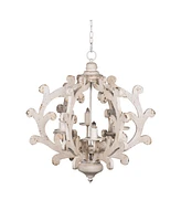 Streamdale Furniture Adjustable Light Wood Chandelier - Bulb Not Included