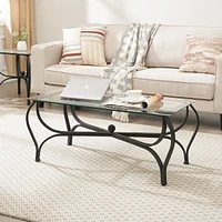 Streamdale Furniture 3-Piece Tempered Glass Coffee Table Set