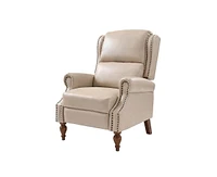 Hulala Home Adrian Traditional Faux Leather Manual Recliner