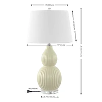 Jonathan Y Thatcher Ceramic Led Table Lamp