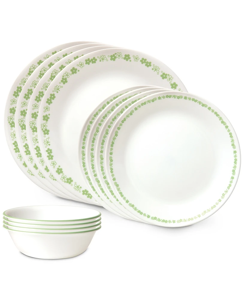 Corelle Vitrelle Classic Spring Blossom 12 Pc. Dinnerware Set, Service for 4