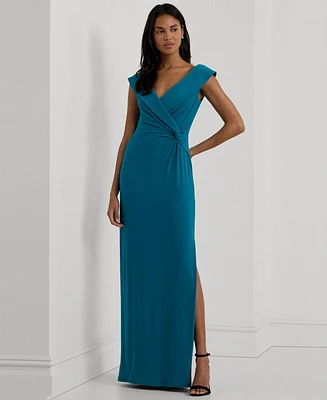 Lauren Ralph Women's Twisted Off-The-Shoulder Gown