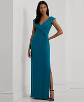 Lauren Ralph Women's Twisted Off-The-Shoulder Gown