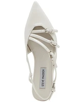 Steve Madden Women's Peony Strappy Pointed-Toe Slingback Flats