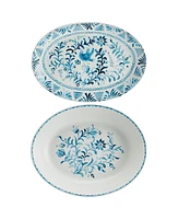 Fitz and Floyd Sicily Serve Bowl & Platter Set