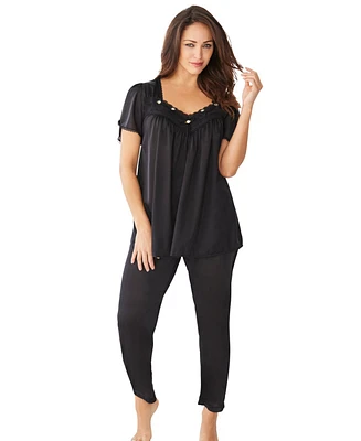 Only Necessities Plus Silky 2-Piece Pj Set