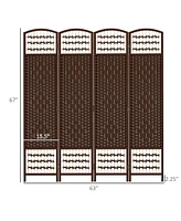 Homcom Panel Room Divider, Folding Screen, 5.6