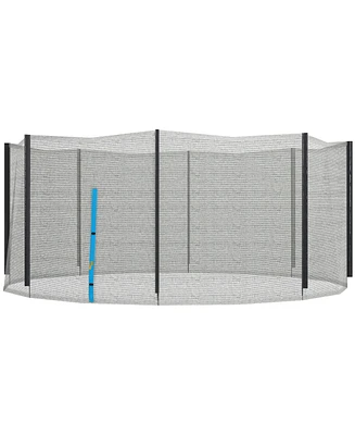 Soozier 14ft Trampoline Net Replacement with Zippered Entrance