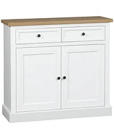 Homcom Buffet Cabinet with 2 Storage Drawers and Cabinet