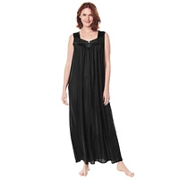 Only Neccessities Plus Necessities Long Tricot Knit Nightgown