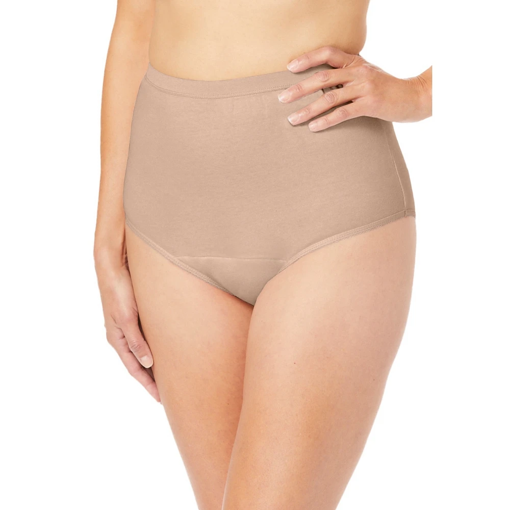 Comfort Choice Women's Cotton Incontinence Brief 2-Pack