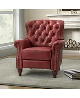 Hulala Home Arnold Transitional Recliner With Nailhead Trim