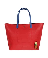 Super Mario Bros Power-Up Patches Women's Red Tote