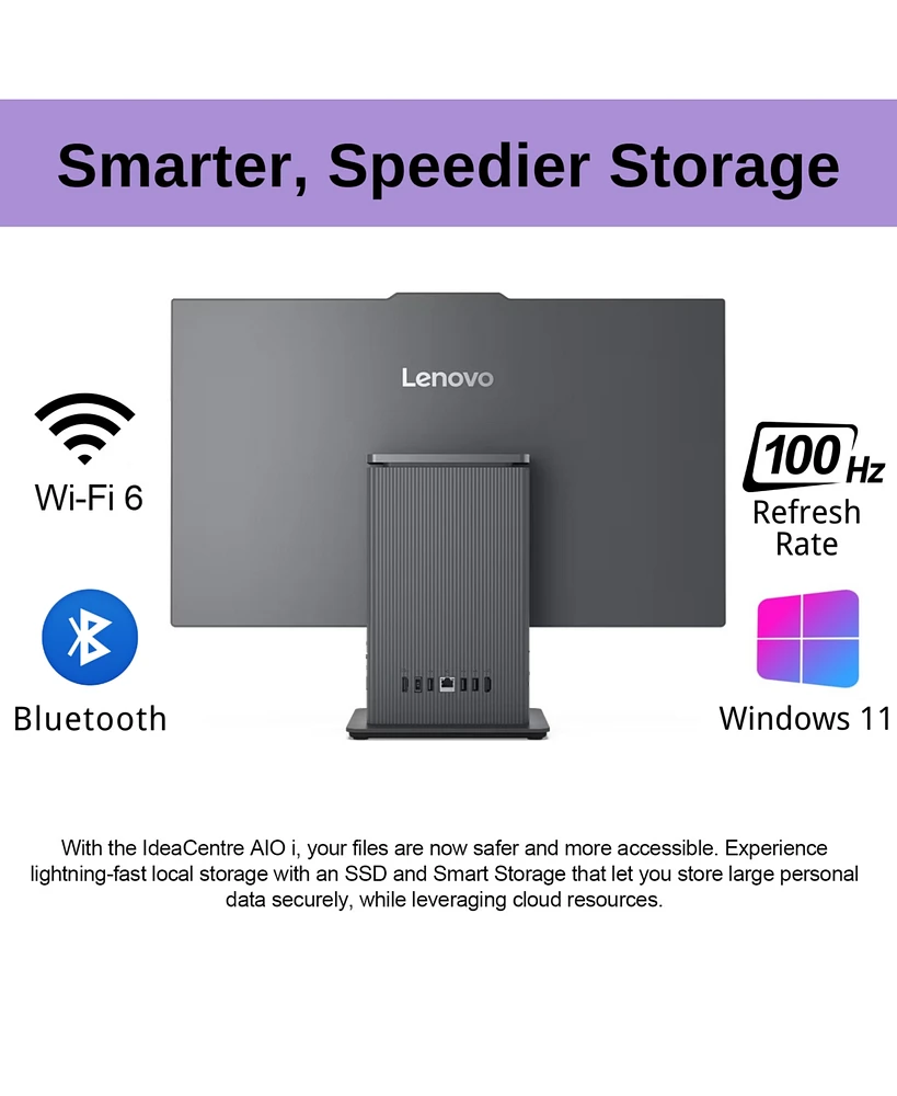 Lenovo IdeaCentre 23.8" All-in-One Intel Core i5-13420H 8GB Ram 256GB Ssd Storage Windows 11 Home Fhd Touchscreen - Grey