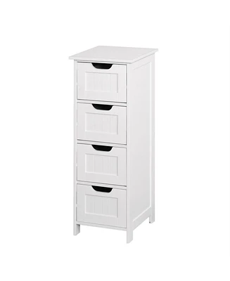 Simplie Fun Bathroom Storage Cabinet, Freestanding Cabinet With Drawers