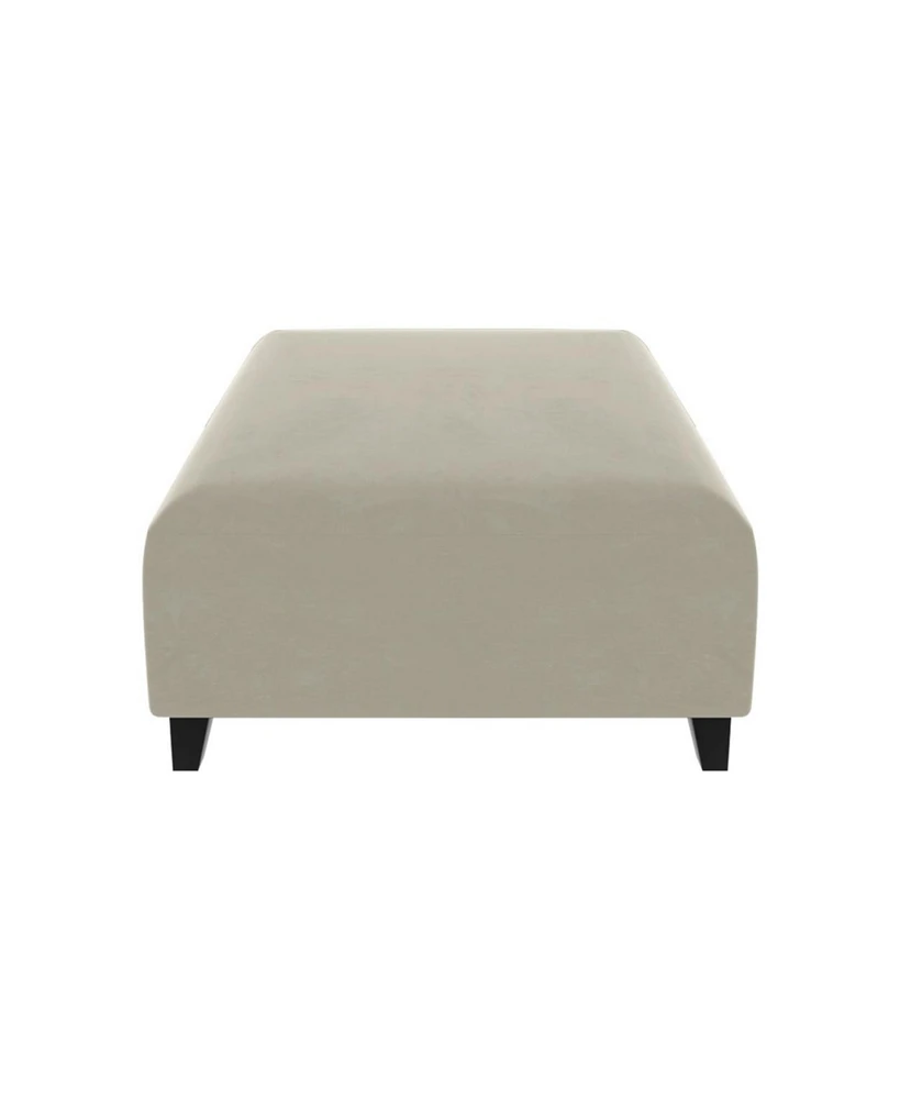 Simplie Fun Ottoman Sofa C Beige With Black Foot