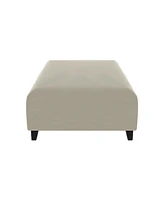 Simplie Fun Ottoman Sofa C Beige With Black Foot