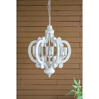 Streamdale Furniture 6-Light Farmhouse Wood Chandelier