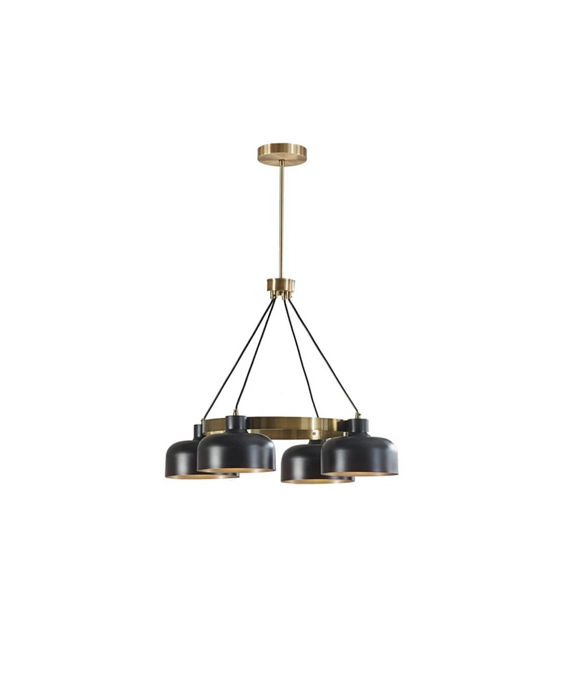 Streamdale Furniture Abbott 4-Light Metal Shade Chandelier