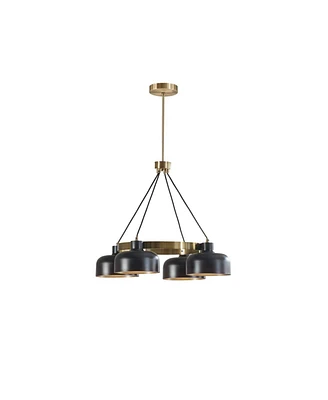 Simplie Fun Abbott 4-Light Metal Shade Chandelier