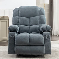 Oversized Rocker Recliner with Massage, Heat, and Usb