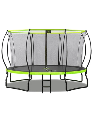 Simplie Fun 14FT Kids Trampoline with Safety Enclosure & Accessories