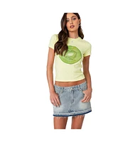 Edikted Women's Kiwi T Shirt