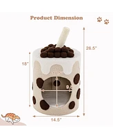 Slickblue Bubble Tea Cat Tree Tower with Scratching Post