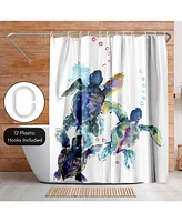 71x74 Coastal Shower Curtain