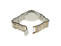 Swiss Edition Men's Two-Tone Gold Plated Bracelet Watch