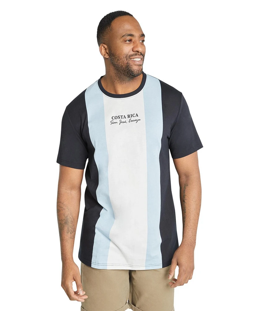 Johnny Bigg Men's Vertical Stripe Longline Tee