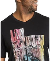 Johnny Bigg Big & Tall Venice Streets V Neck Tee