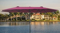 15' X 9' Double-Sided Patio Umbrella Outdoor