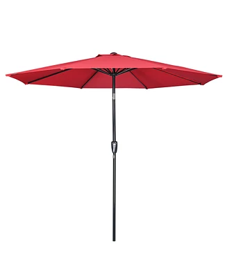 Yescom 10Ft UV50+ Aluminum Outdoor Table Patio Umbrella with Crank Tilt 3000PA Sunshade Deck Yard Garden Pool Balcony