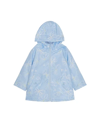 Carter's Toddler Girls Hooded Water-Resistant Printed Butterfly Raincoat