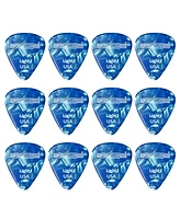 5 Core Guitar Picks 12 Piece Celluloid Light Gauge 0.46mm Pick for Acoustic Electric Bass Guitar Natural Feel Warm Tone Puas Para Guitarra