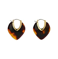 Ana Luisa Statement Earrings - Spencer Dark Tortoise