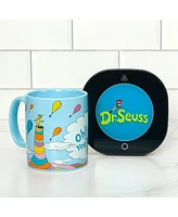 Uncanny Brands Dr. Seuss Oh, the Places You'll Go Mug with Warmer – Keeps Your Favorite Beverage Warm - Auto Shut On/Off