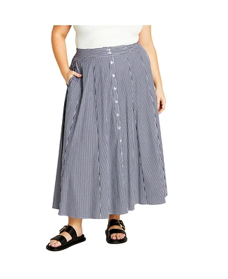 City Chic Plus Skylight Skirt